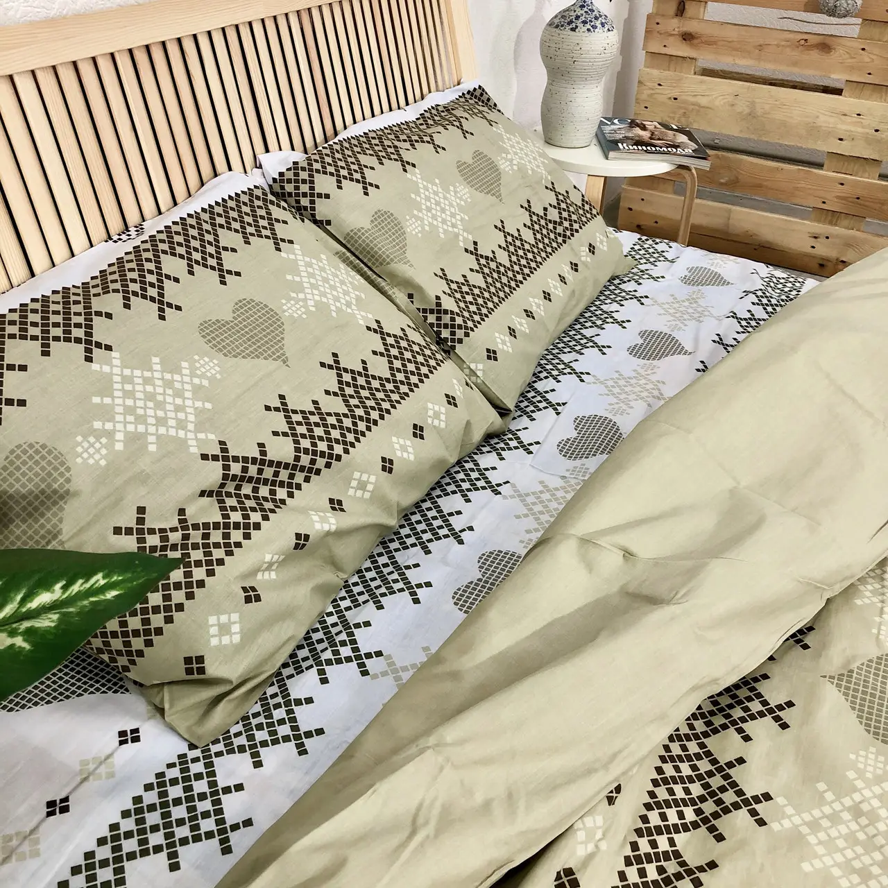 Постільна білизна євро Woodbury’s бязь Пакистан 200×220 W1811E