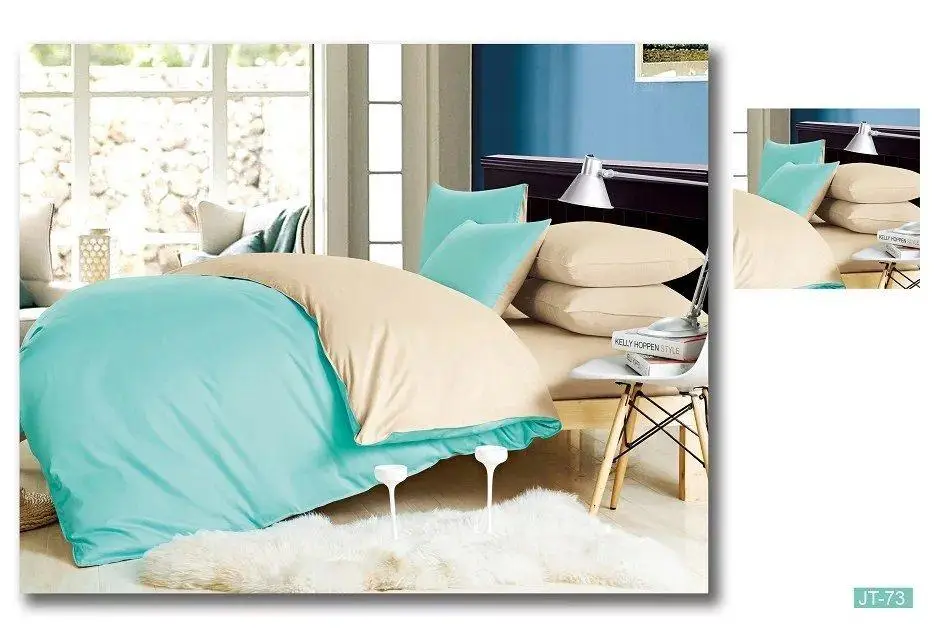 Двостороння постільна білизна Vie Nouvelle Dyed сатин JT73