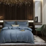 Постільна білизна євро Vie nouvelle Embroidery сатин 200х220 E011