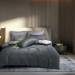 Постільна білизна євро Vie nouvelle Embroidery сатин 200х220 E014