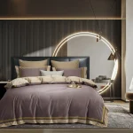 Постільна білизна євро Vie nouvelle Embroidery сатин 200х220 E004