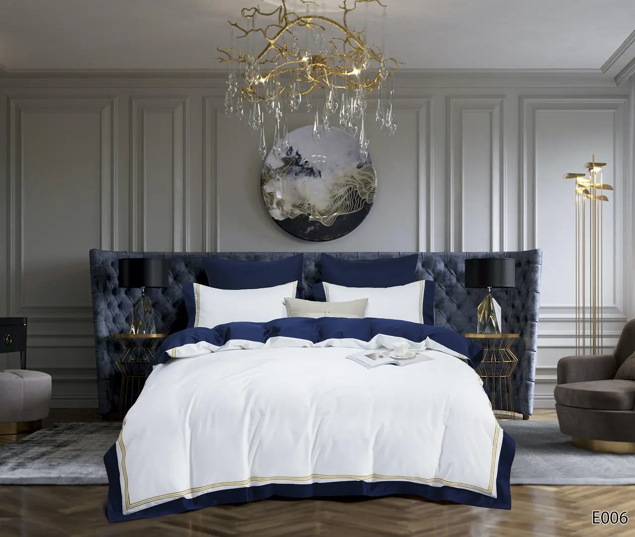 Постільна білизна Vie nouvelle Embroidery сатин E006