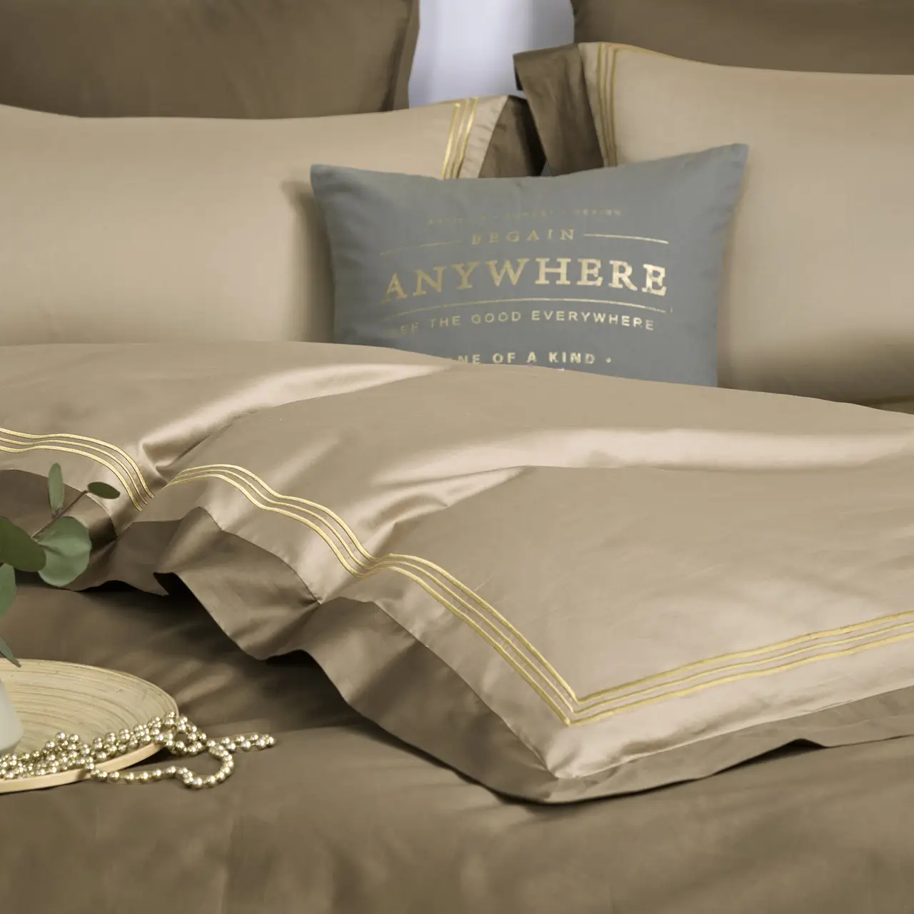 Постільна білизна Vie nouvelle Embroidery сатин E007