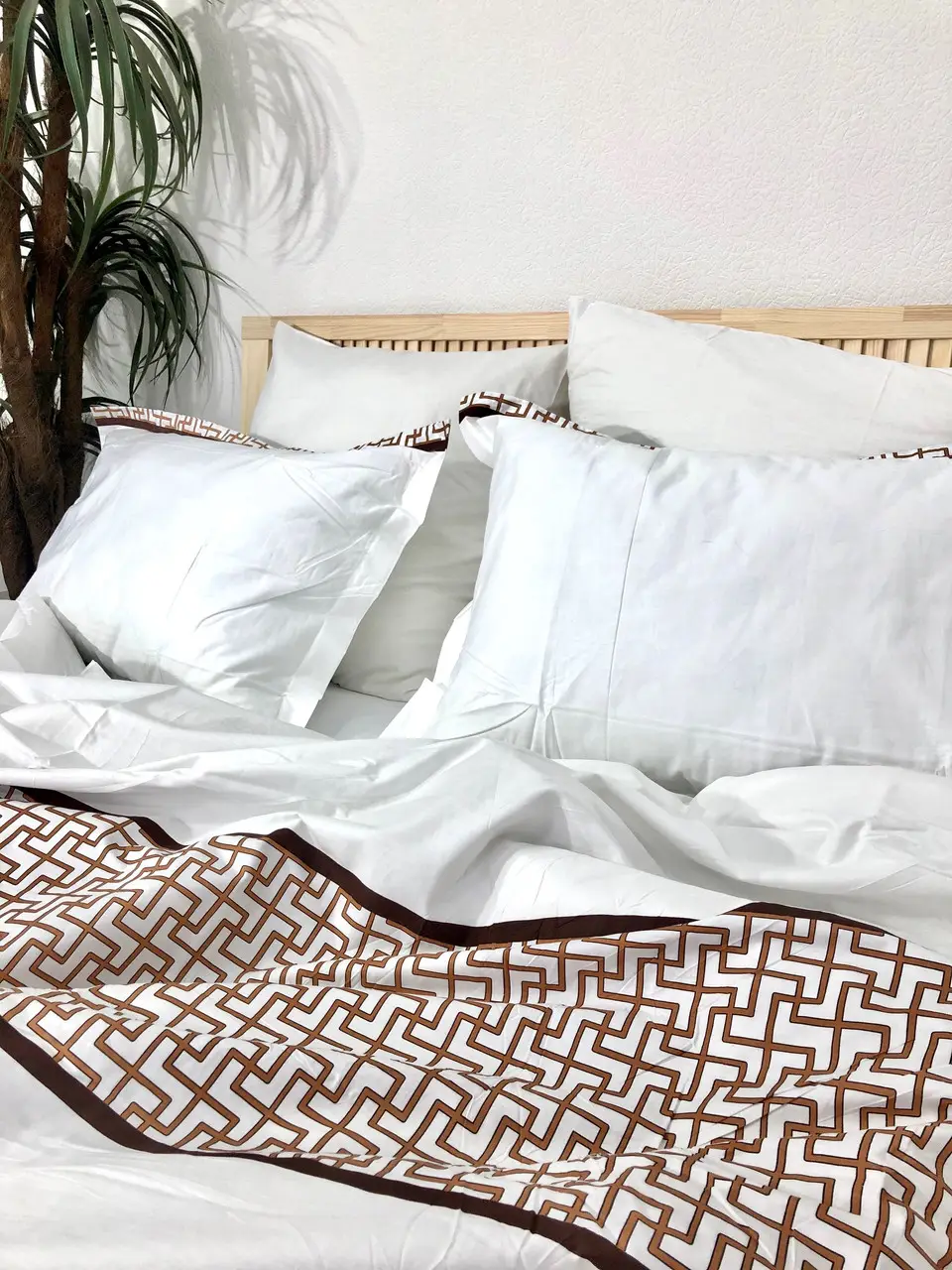 Постільна білизна євро Vie Nouvelle Elegant Cатин 200х220 EL010