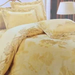 Постільна білизна Vie Nouvelle жакард з вишивкою євро 200x220 JE-70B