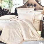 Постільна білизна Vie Nouvelle жаккард із шовковою вишивкою євро 200х220 JE-A005