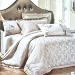 Постільна білизна Vie Nouvelle жаккард із шовковою вишивкою євро 200х220 JE-A006