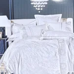 Постільна білизна Vie Nouvelle жаккард із шовковою вишивкою євро 200х220 JE-A011