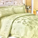 Постільна білизна Vie Nouvelle жакард з вишивкою євро 200x220 JE14