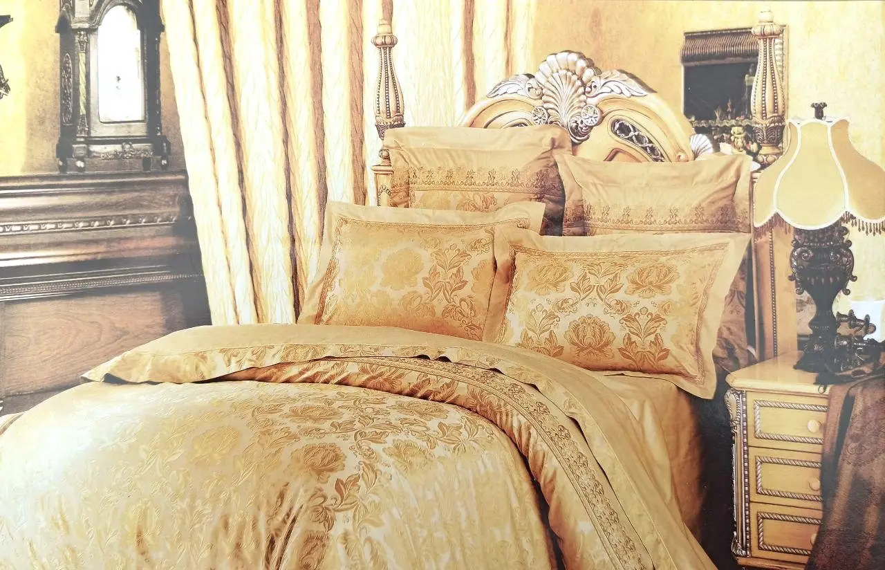 Постільна білизна Vie Nouvelle жакард з вишивкою JE-172