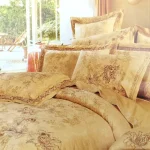 Постільна білизна Vie Nouvelle жакард з вишивкою євро 200x220 JE-324