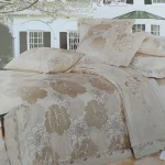 Постільна білизна Vie Nouvelle жакард з вишивкою євро 200x220 JE336