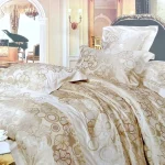 Постільна білизна Vie Nouvelle жакард з вишивкою JE-343