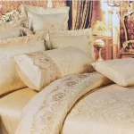 Постільна білизна Ailin жаккард з вишивкою євро 200x220 JE-42E