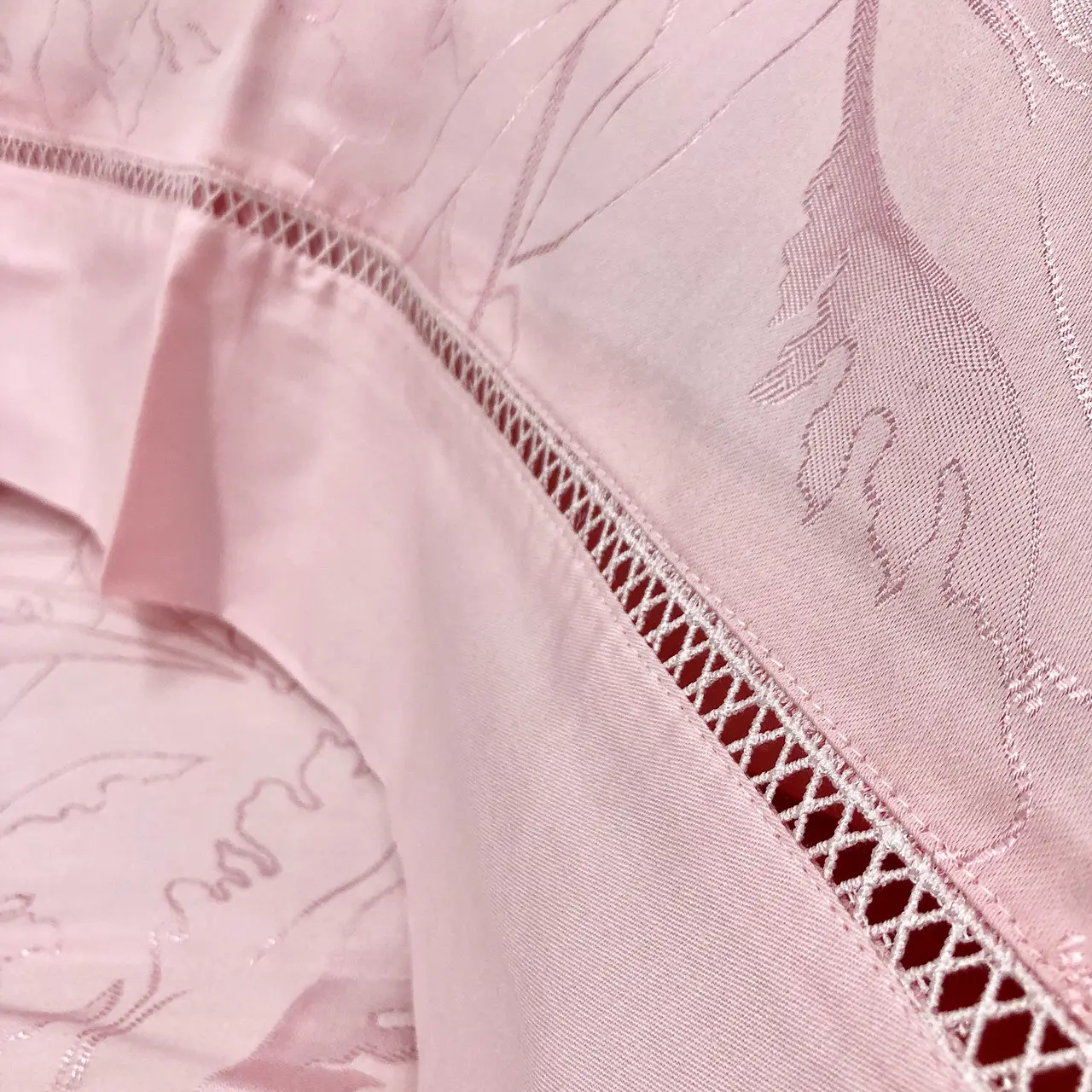 Постільна білизна Ailin жаккард з вишивкою євро 200×220 JE-99E