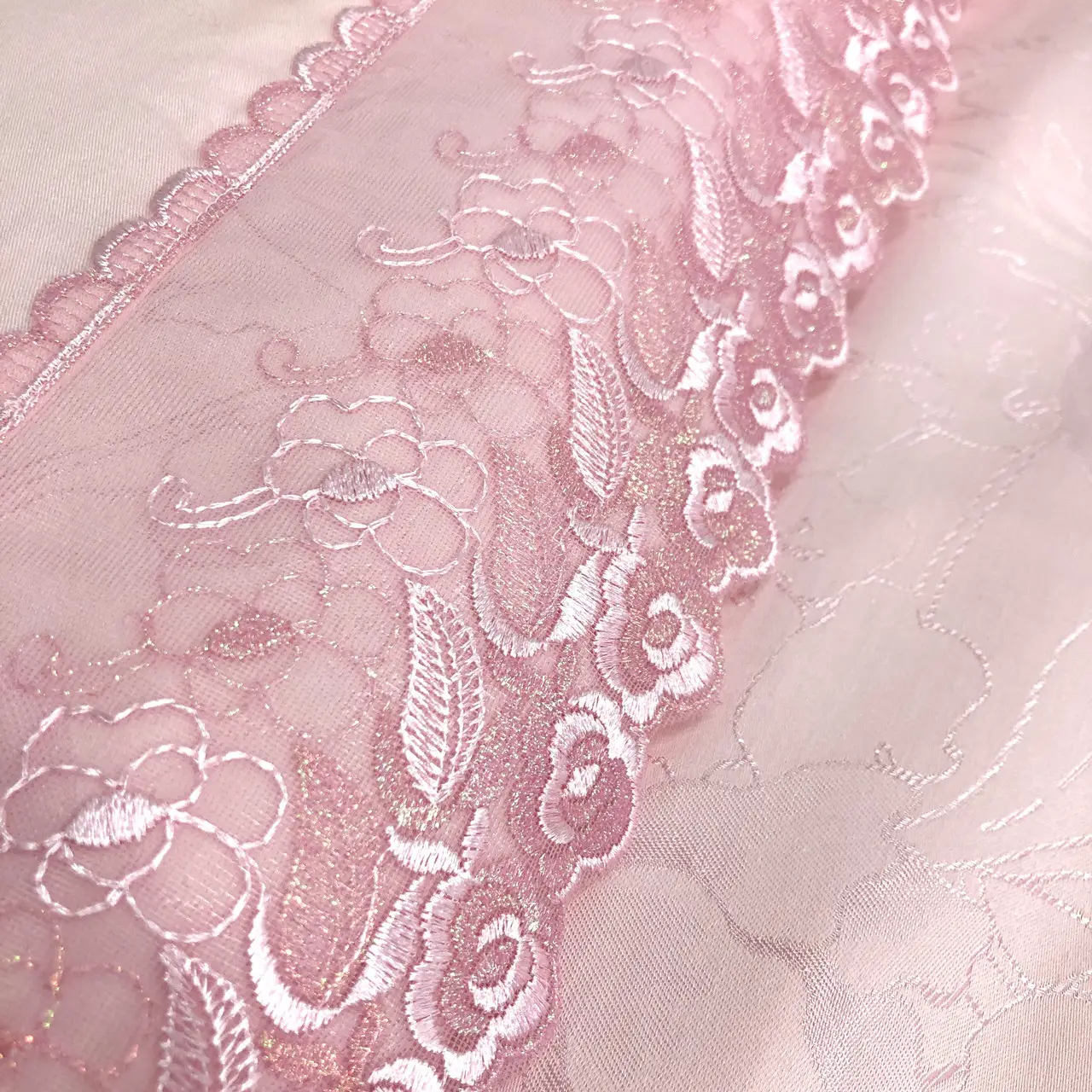 Постільна білизна Ailin жаккард з вишивкою євро 200×220 JE-99E