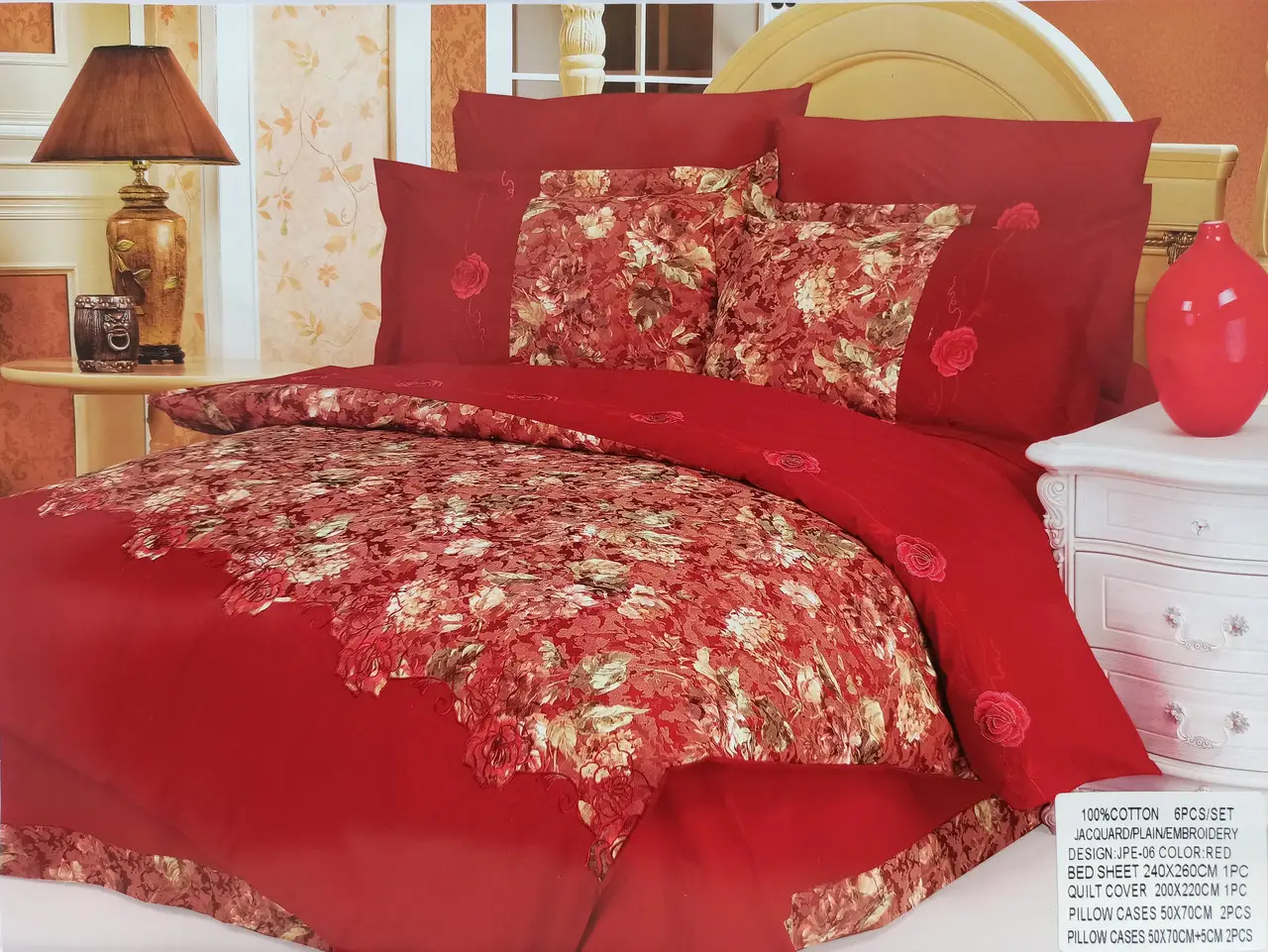 Постільна білизна Ailin сатин з гобеленом JPE-06