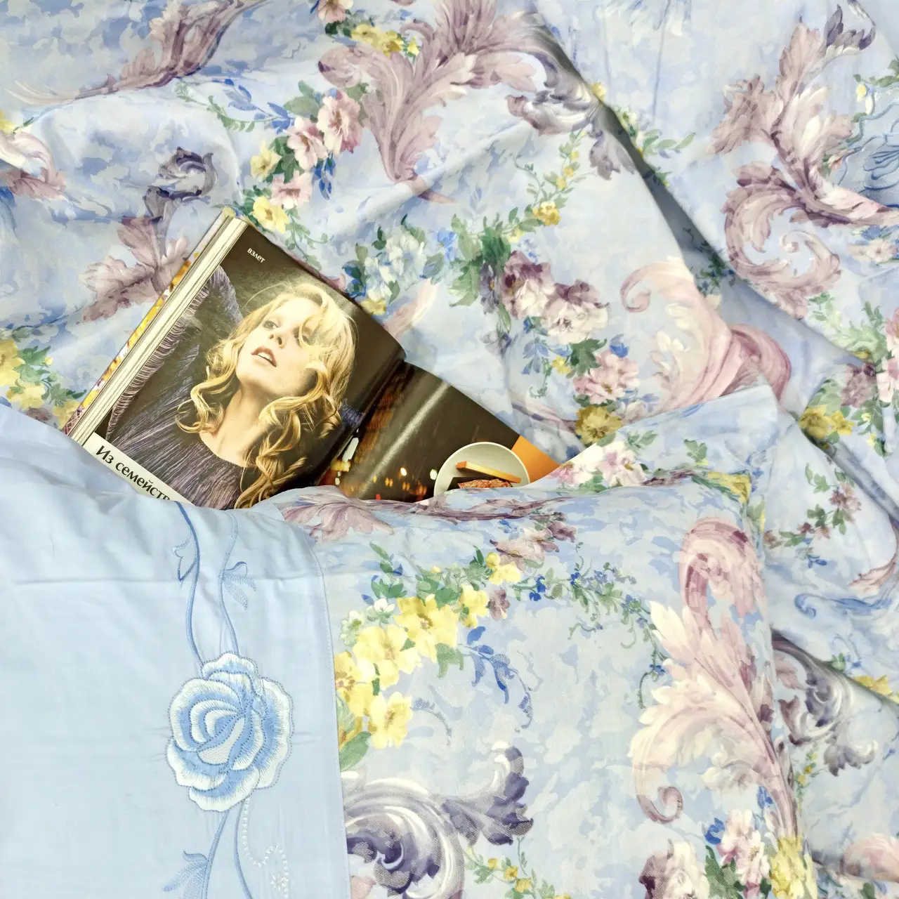 Постільна білизна Ailin сатин з гобеленом JPE-08