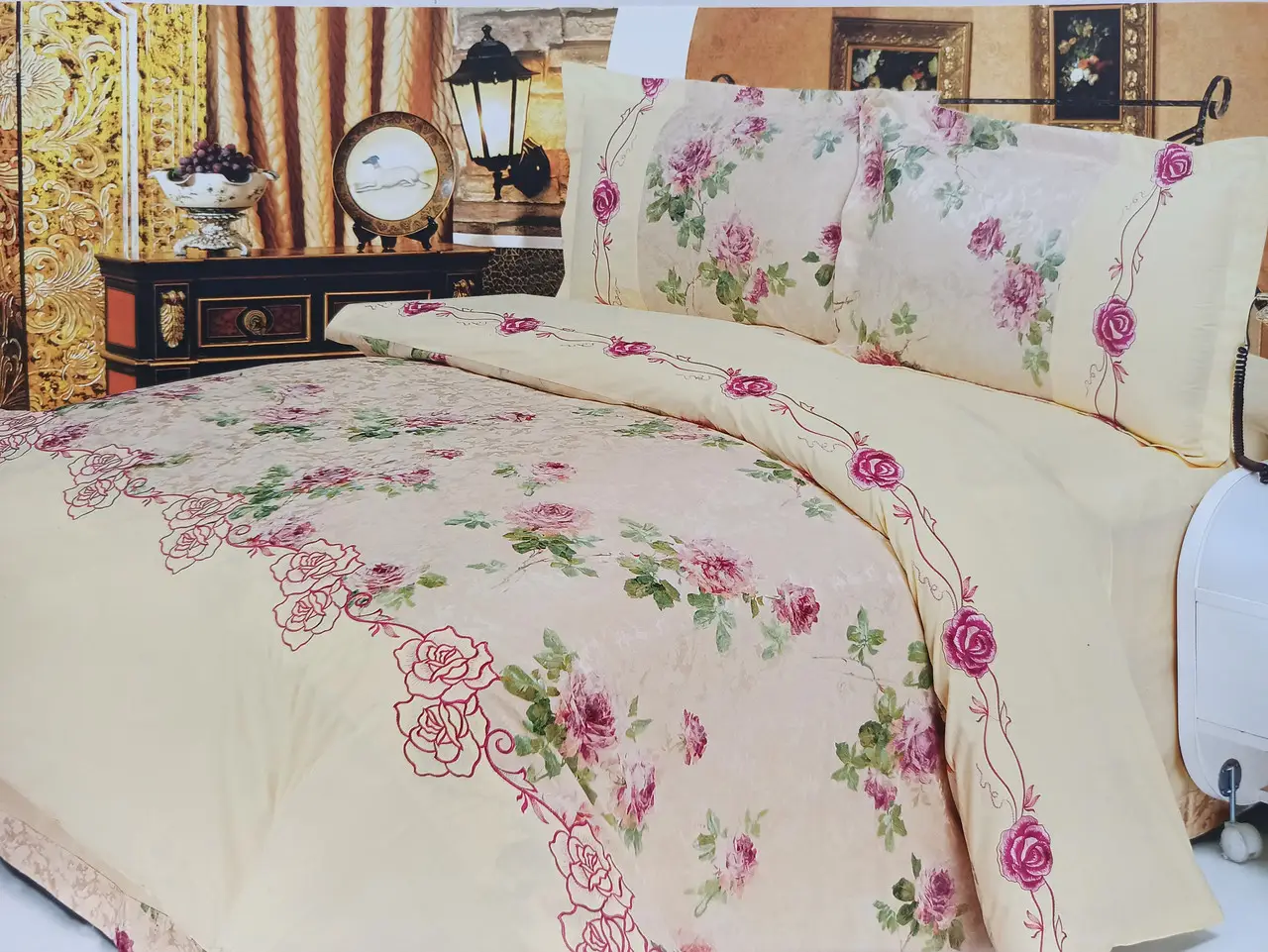 Постільна білизна Ailin сатин з гобеленом JPE-10