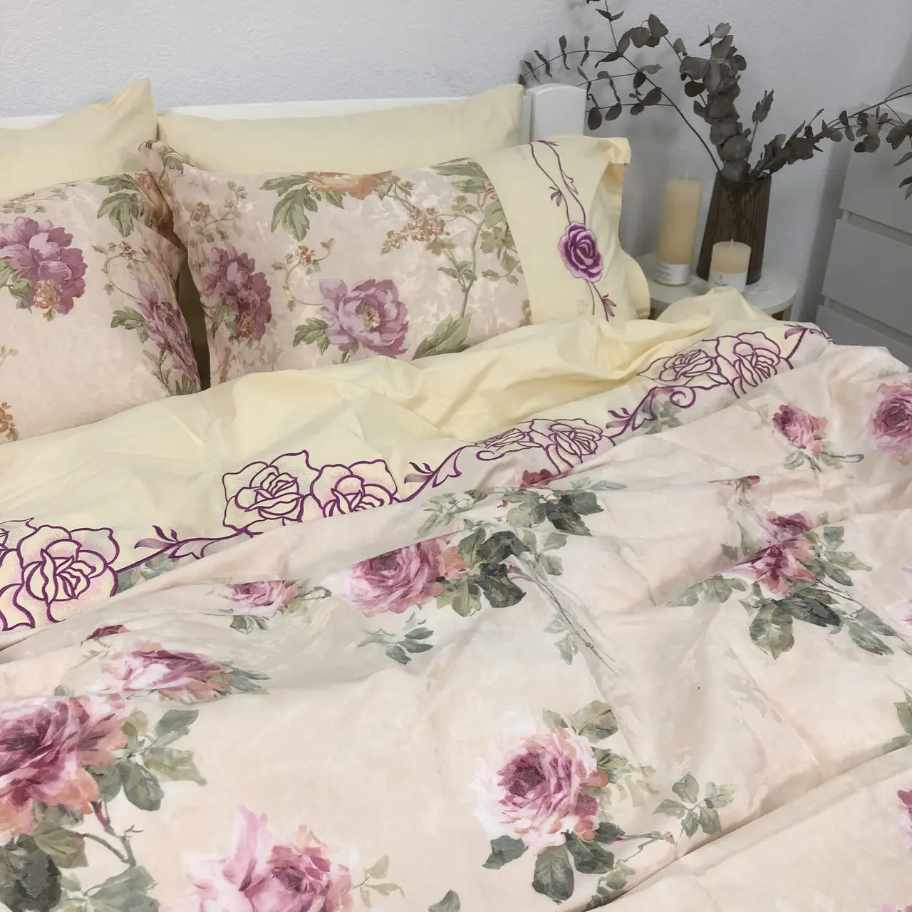 Постільна білизна Ailin сатин з гобеленом JPE-10