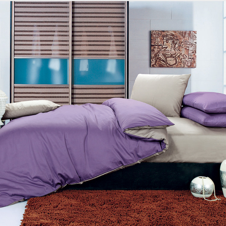 Двостороння постільна білизна Vie Nouvelle Dyed сатин JT08