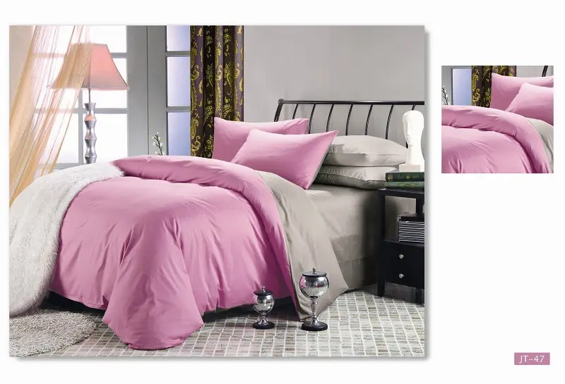 Двостороння постільна білизна Vie Nouvelle Dyed сатин JT47