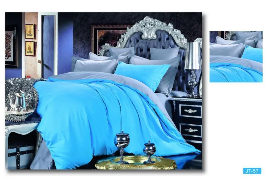 Двостороння постільна білизна Vie Nouvelle Dyed сатин JT57
