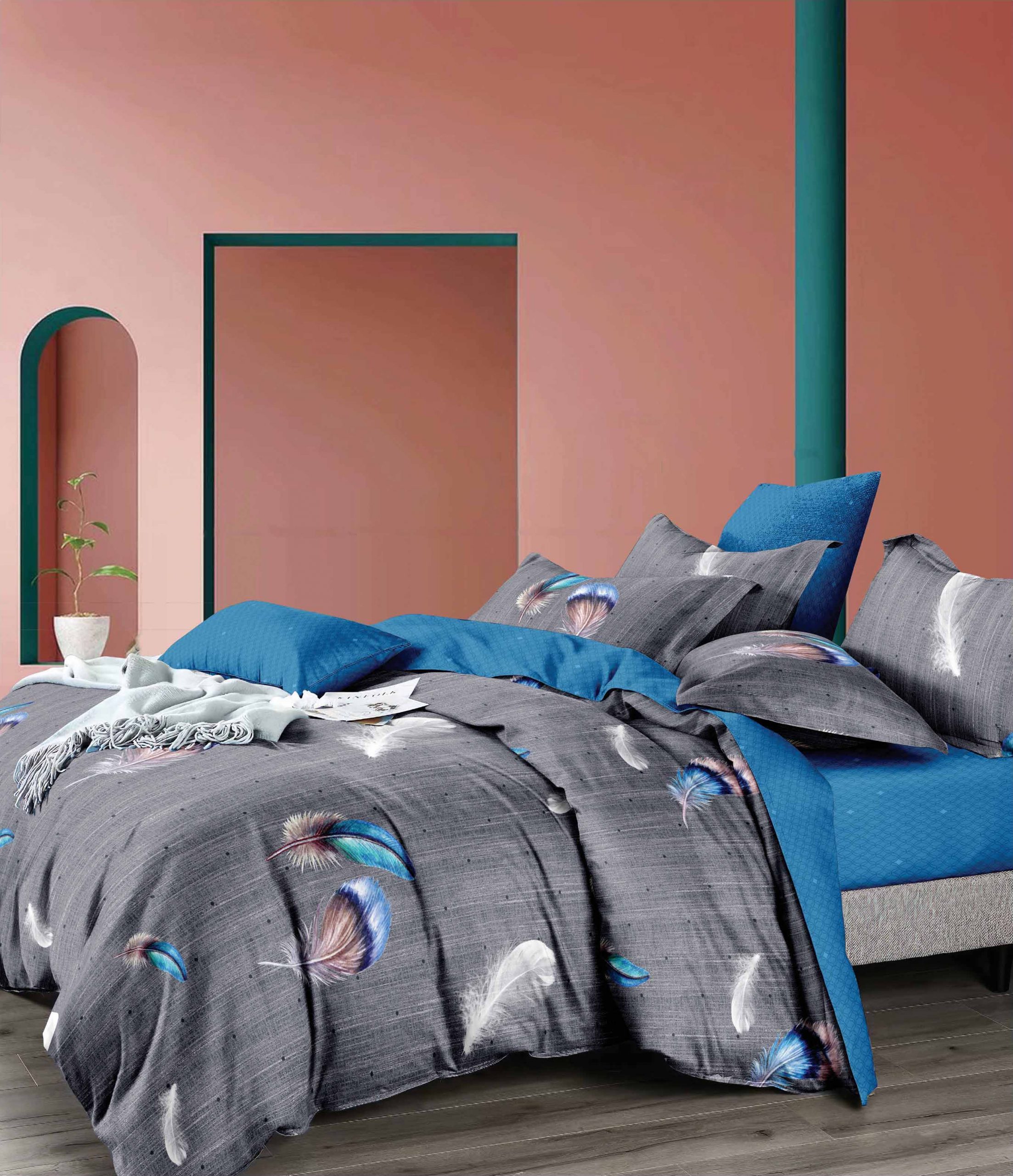 Постільна білизна євро Vie Nouvelle Velour Мікрофібра 200х220 VL44E