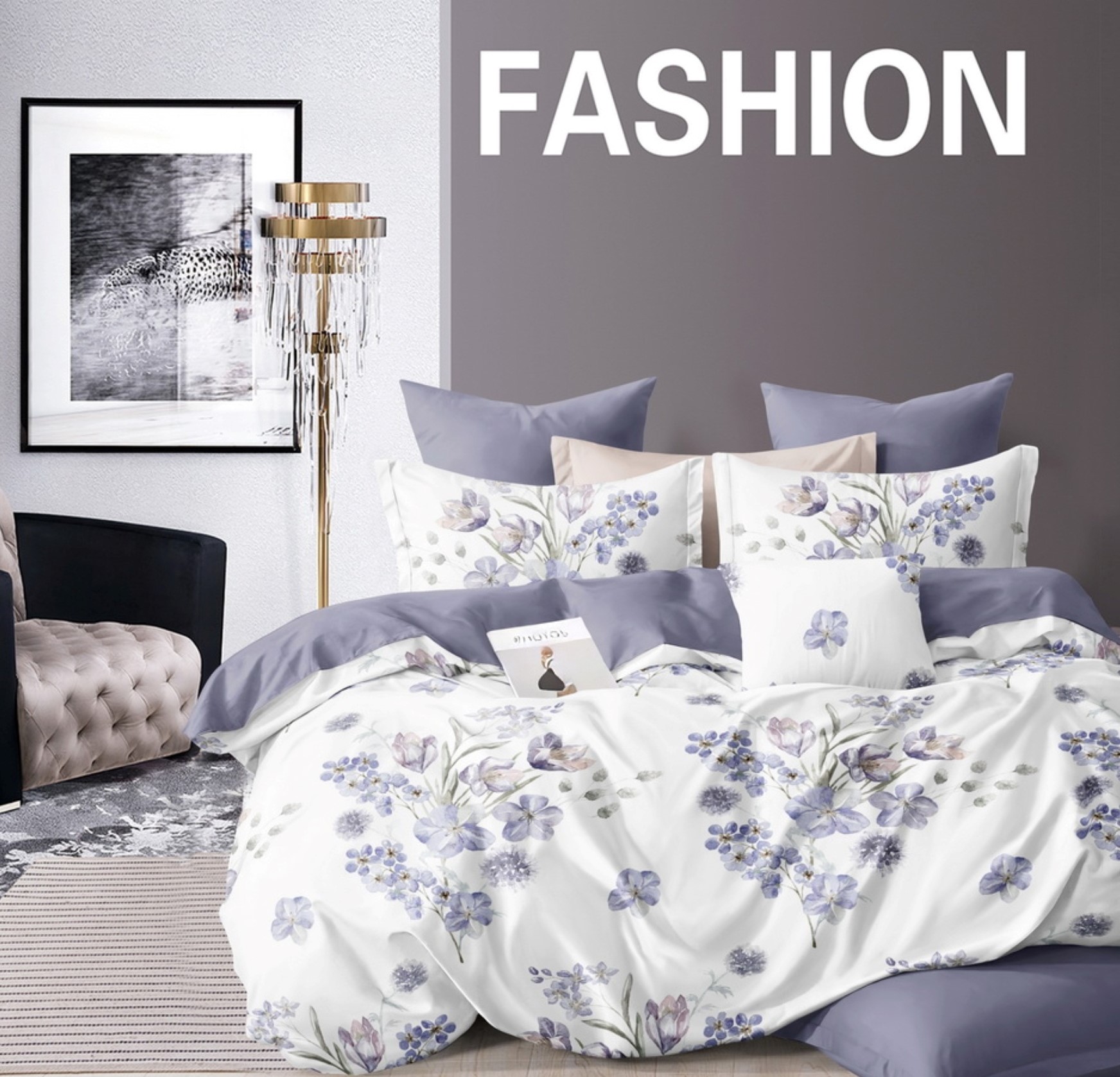 Постільна білизна Vie Nouvelle Velour Мікрофібра 200х220 VL62