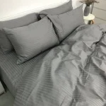 Постільна білизна Woodbury's страйп-сатин Grey 1