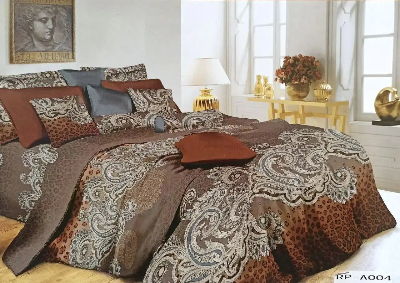 Постільна білизна євро Vie Nouvelle Сатин Фотопринт RP A-004