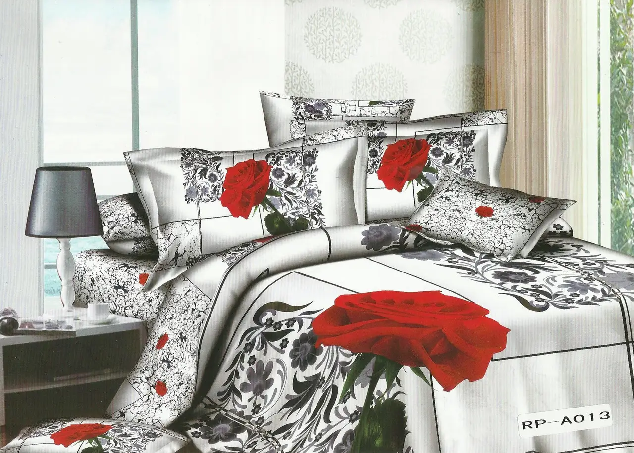 Постільна білизна євро Vie Nouvelle Сатин Фотопринт RP A-013