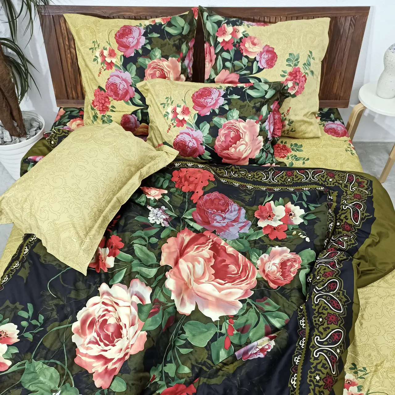 Постільна білизна євро Vie Nouvelle Сатин Фотопринт RP A-018