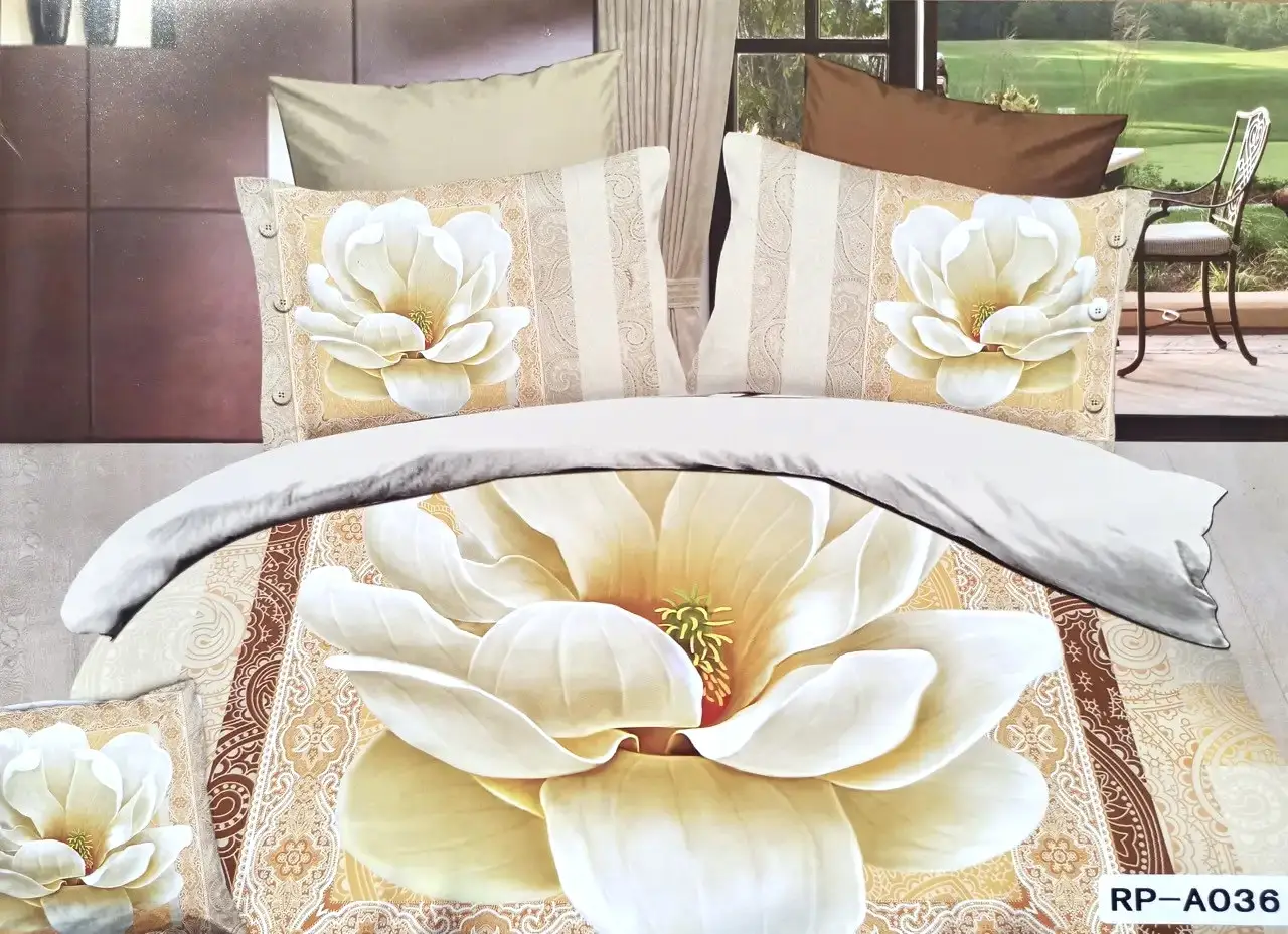 Постільна білизна євро Vie Nouvelle Сатин Фотопринт RP A-036