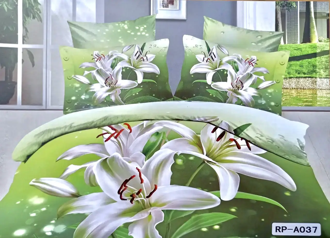 Постільна білизна євро Vie Nouvelle Сатин Фотопринт RP A-037