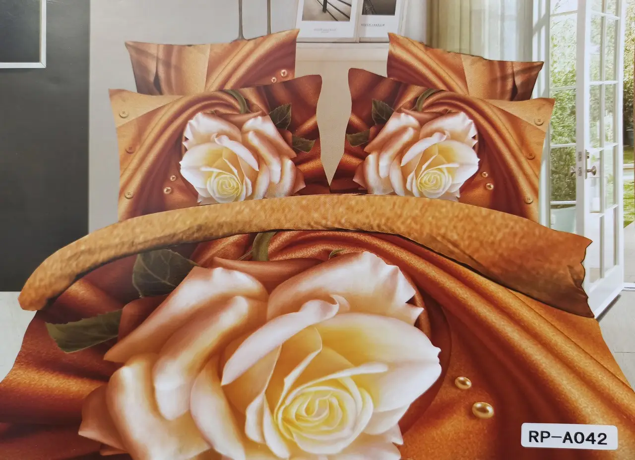 Постільна білизна євро Vie Nouvelle Сатин Фотопринт RP A-042