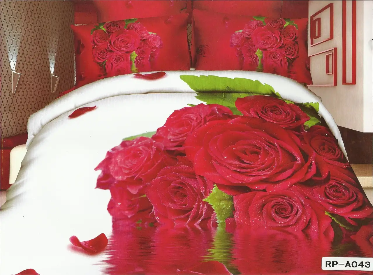 Постільна білизна євро Vie Nouvelle Сатин Фотопринт RP A-043