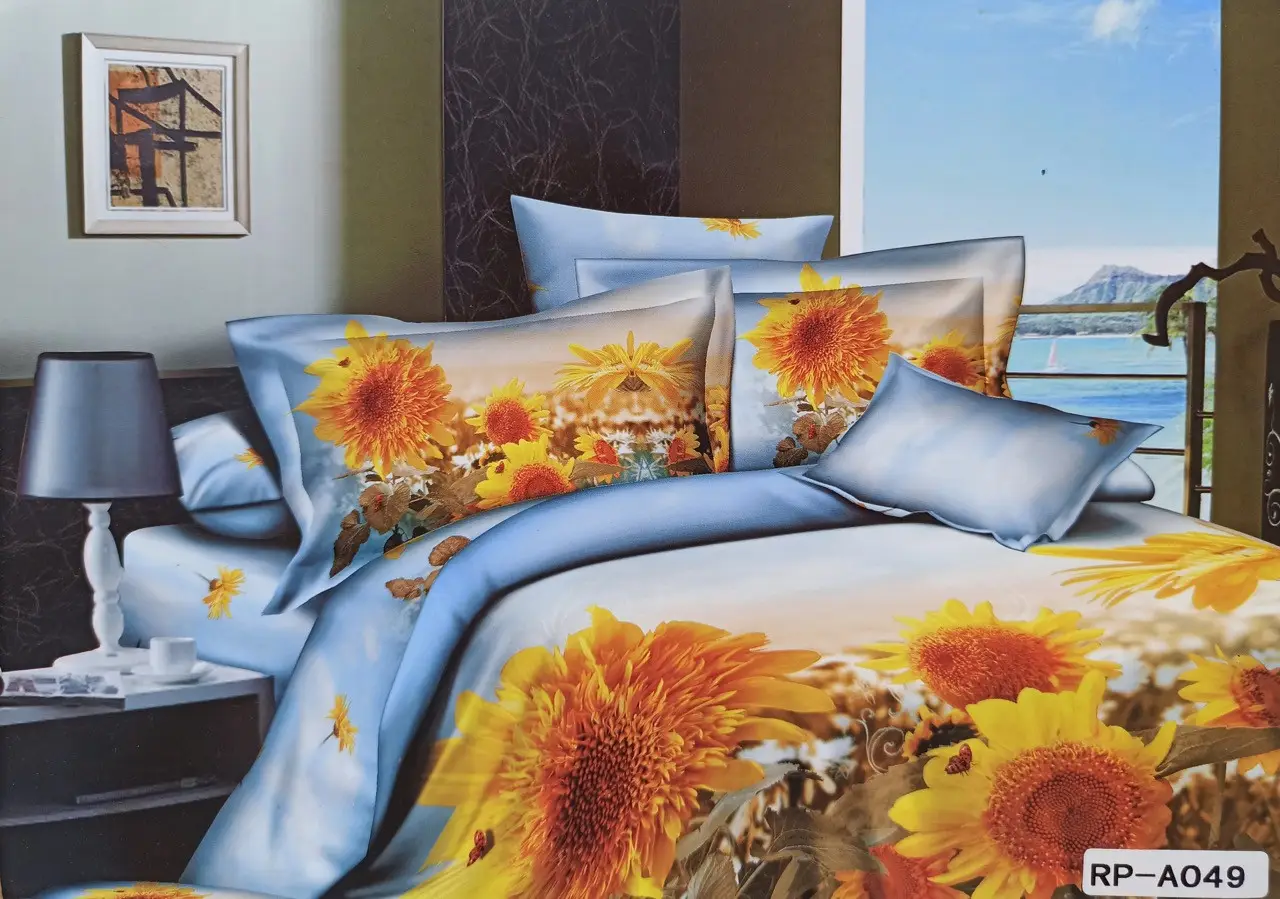 Постільна білизна євро Vie Nouvelle Сатин Фотопринт RP A-049