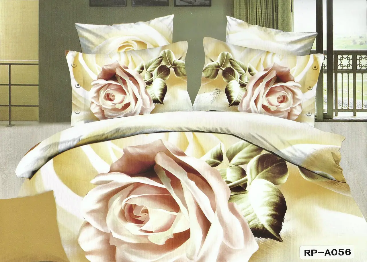 Постільна білизна євро Vie Nouvelle Сатин Фотопринт RP A-056