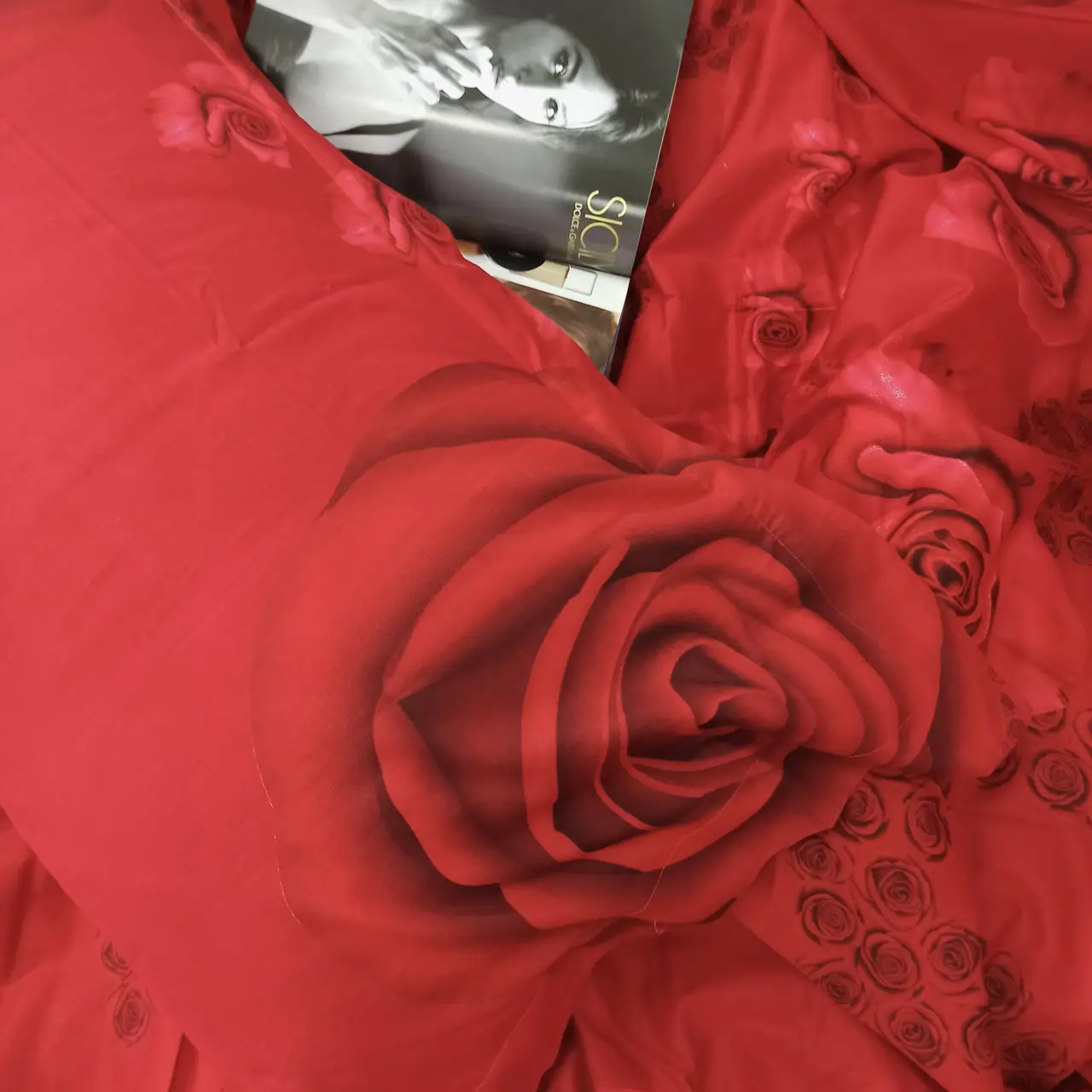 Постільна білизна євро Vie Nouvelle Сатин Фотопринт RP A-8