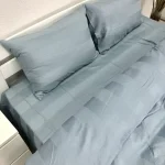 Постільна білизна Woodbury's страйп-сатин Sky Blue 5