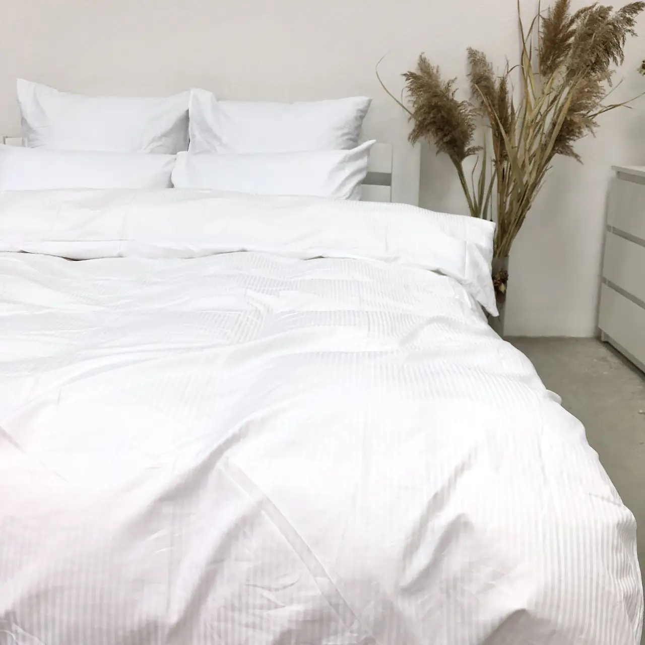 Постільна білизна Woodbury’s страйп-сатин White 0,5