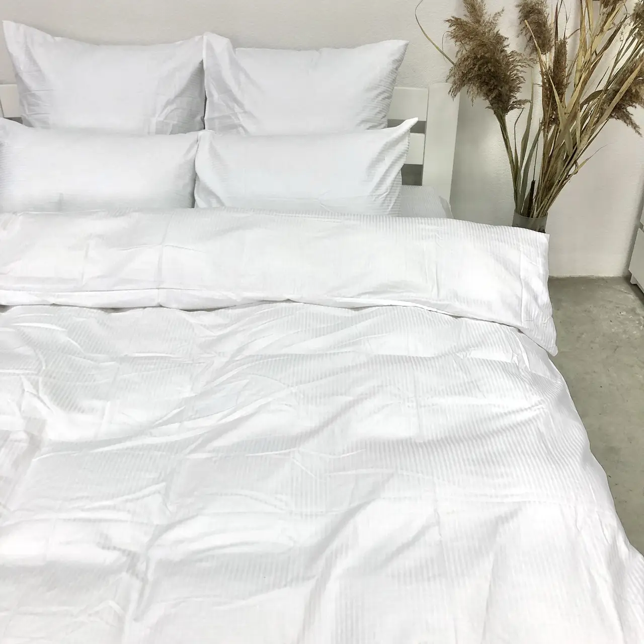 Постільна білизна Woodbury’s страйп-сатин White 0,5