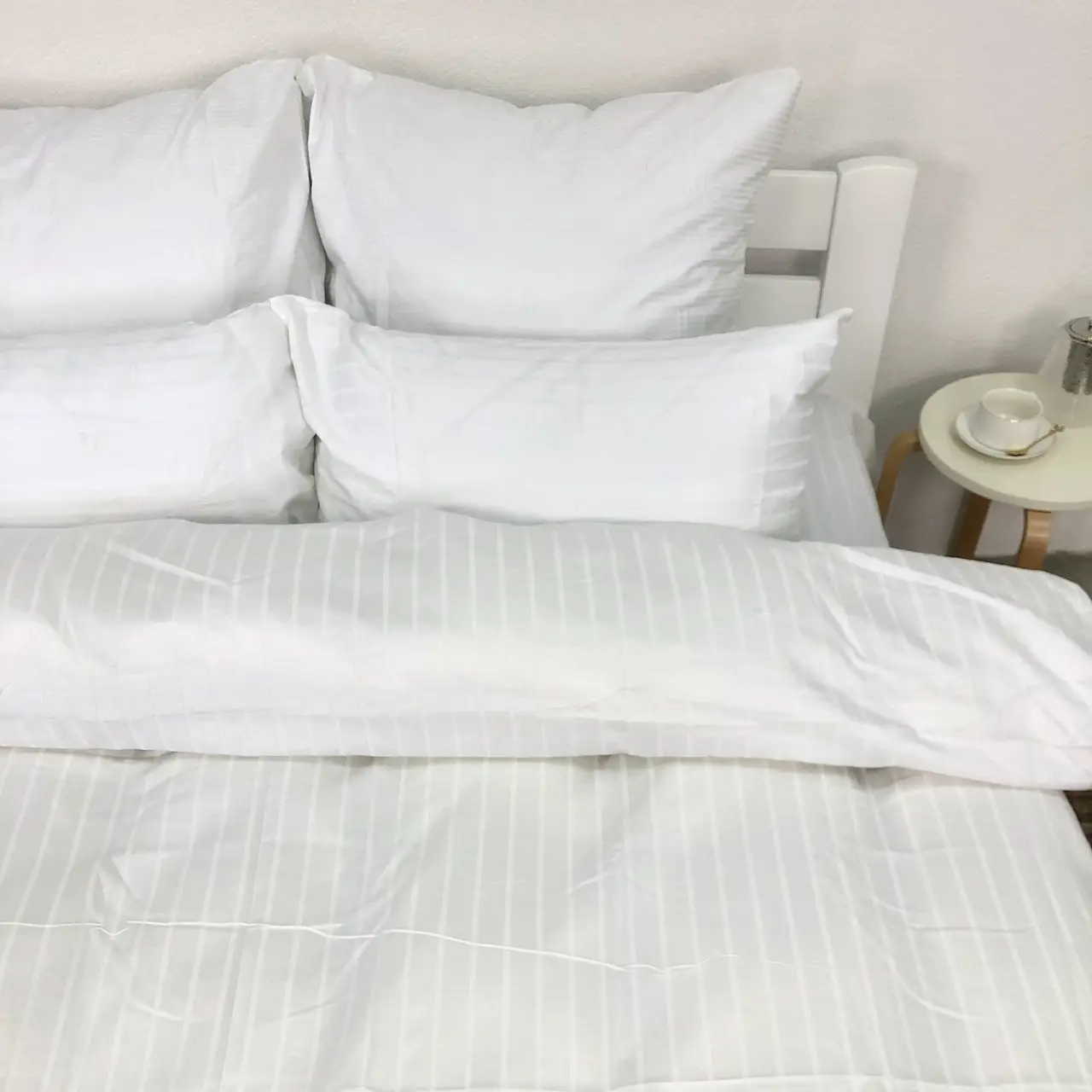 Постільна білизна Woodbury’s страйп-сатин White 2