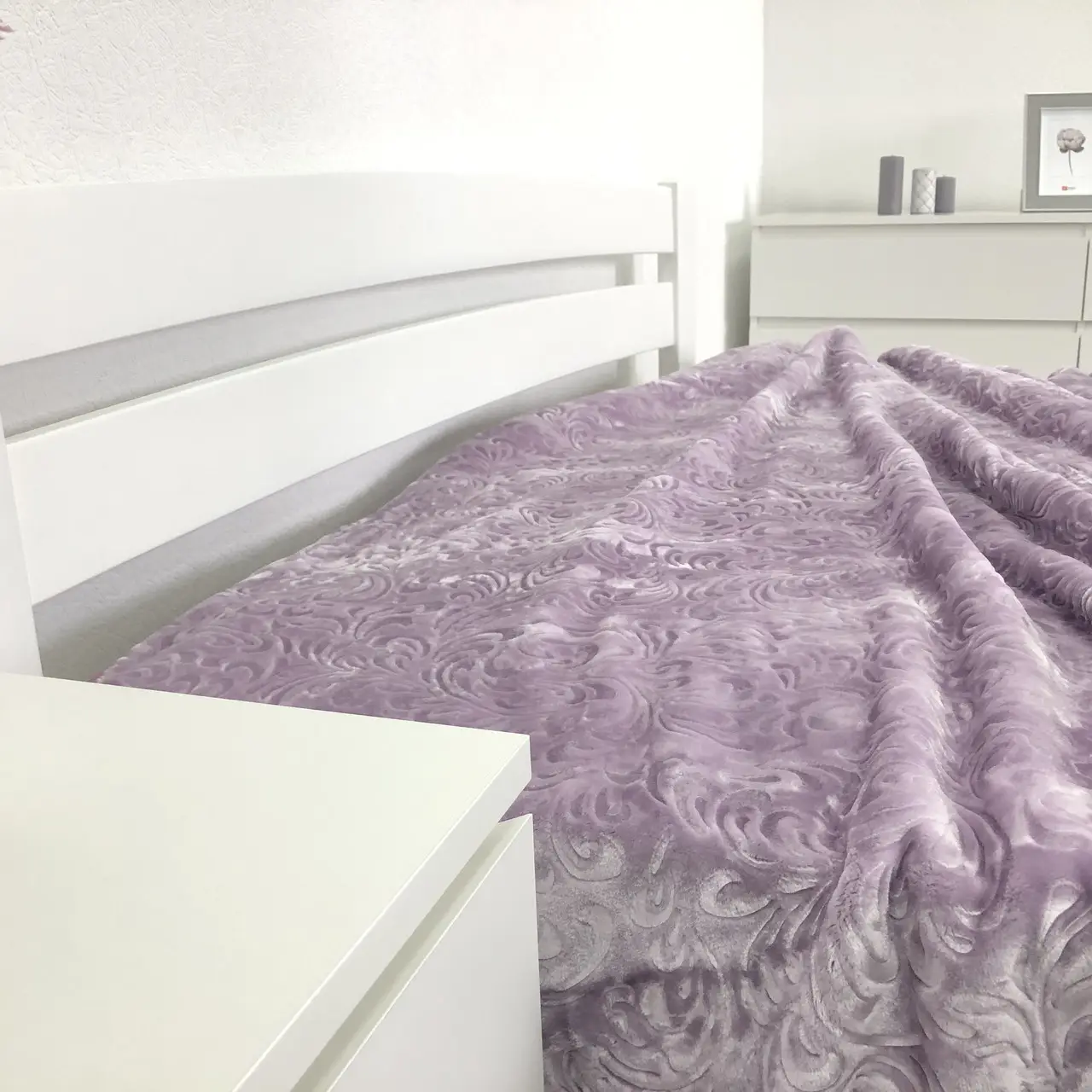 Плед велюровий з видавкою Vie Nouvelle акрил 200×240 VNB2