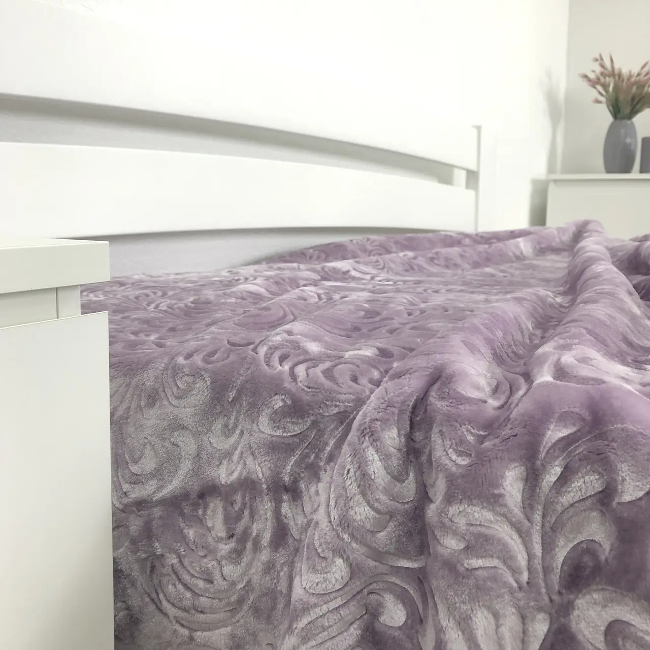 Плед велюровий з видавкою Vie Nouvelle акрил 200×240 VNB2